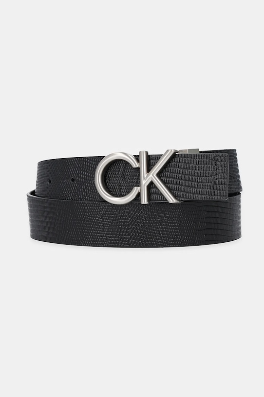 Kožený pásek Calvin Klein černá LV04D7036G