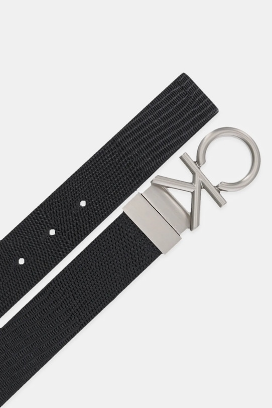 Kožený pásek Calvin Klein LV04D7036G černá AW25