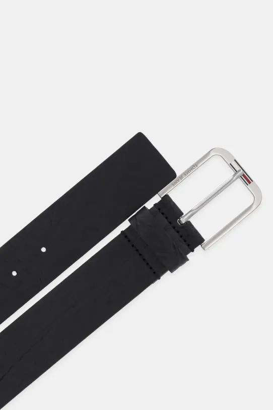 Tommy Jeans pasek skórzany AM0AM13413 czarny AW25