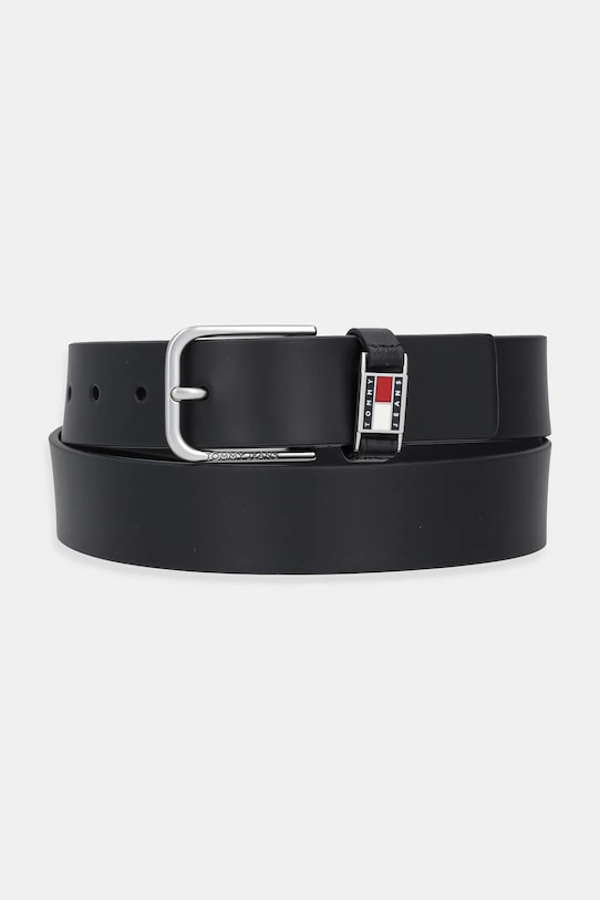 Tommy Jeans pasek skórzany czarny AM0AM13414