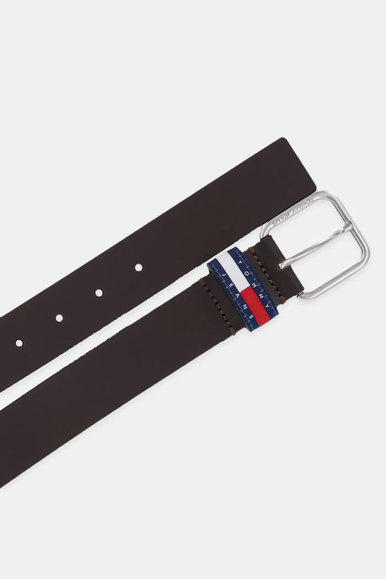 Tommy Jeans pasek skórzany AM0AM13415 brązowy AW25