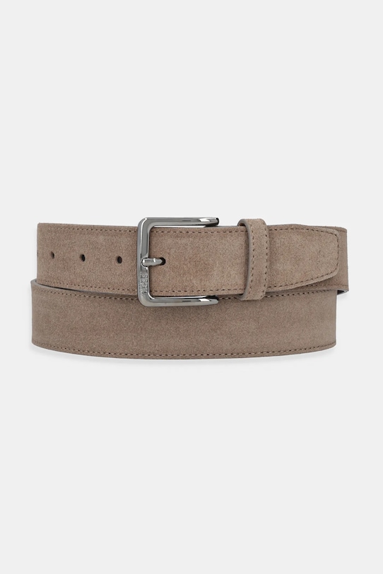 BOSS pasek skórzany brązowy 50537177