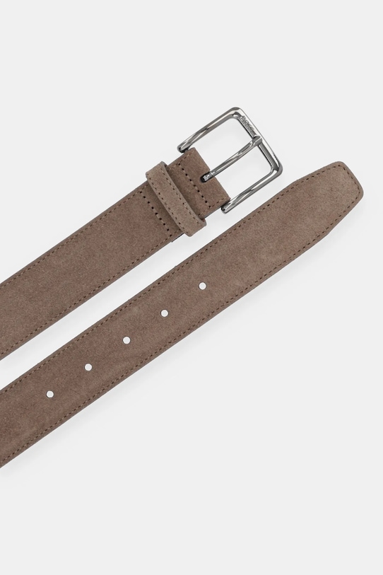 BOSS pasek skórzany 50537177 brązowy AW25