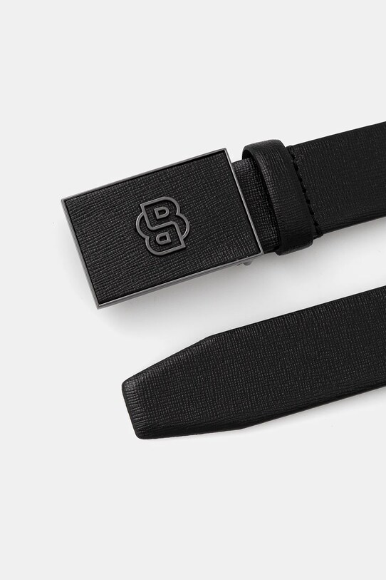 BOSS curea de piele 50548350 negru AW25