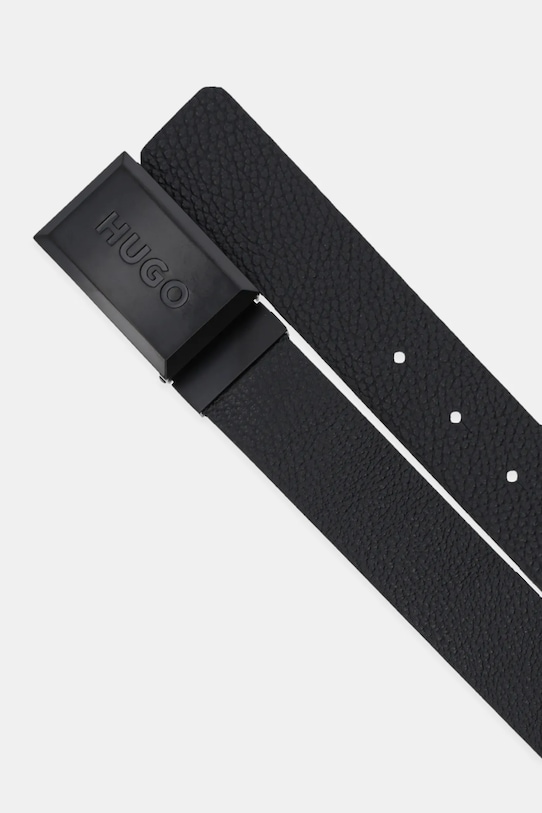 Kožený pásek HUGO 50555040 hnědá AW25