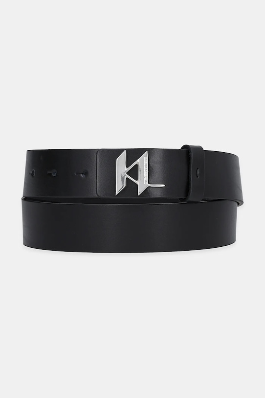 Kožený pásek Karl Lagerfeld černá 554436.815300