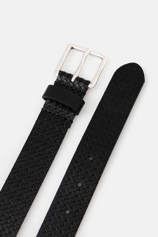 Δερμάτινη ζώνη Sisley 692QSL01F μαύρο AW25