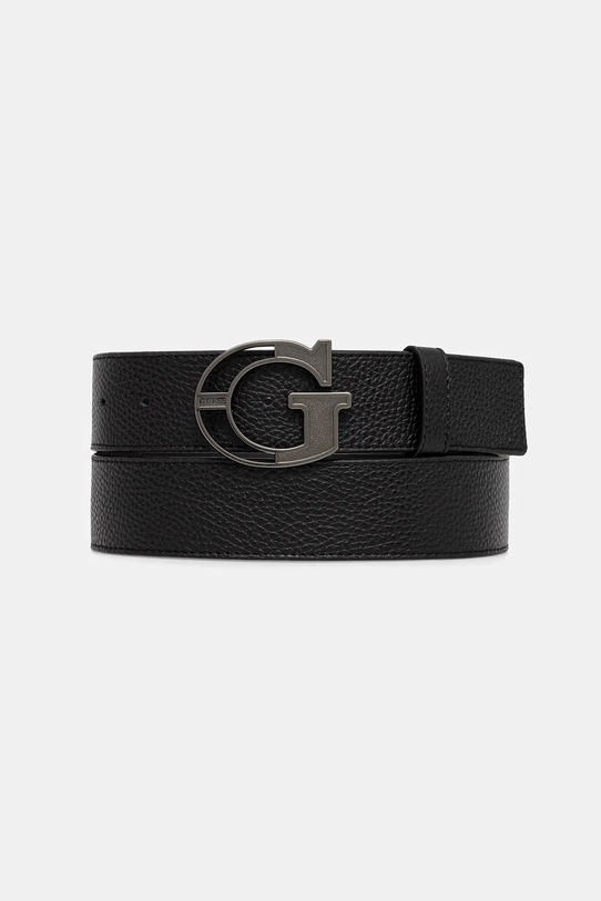 Guess pasek skórzany czarny BM7840.P5435