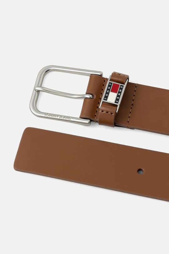 Tommy Jeans pasek skórzany AM0AM13687 brązowy AW25