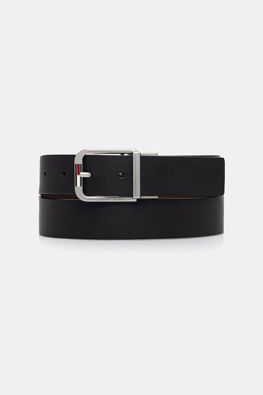 Tommy Jeans kifordítható bőröv fekete AM0AM13820
