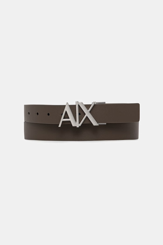 Armani Exchange ремінь чоловічий шкіряний коричневий 951017.CC505.