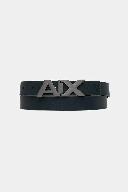 Двосторонній шкіряний ремінь Armani Exchange чорний 951058.CC505
