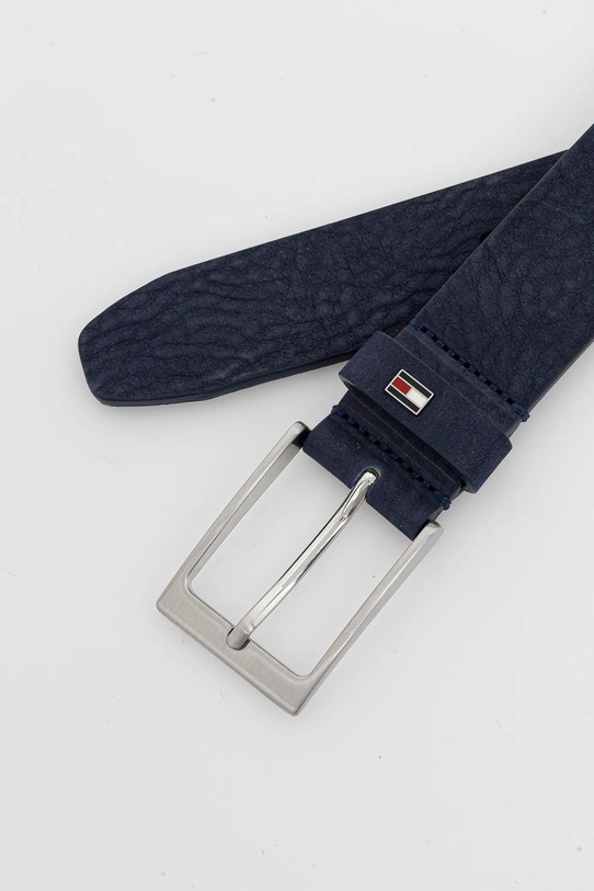 Tommy Hilfiger pasek zamszowy AM0AM13754 granatowy AW25