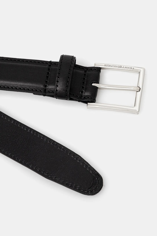 Kožený pásek Tommy Hilfiger AM0AM13760 černá AW25