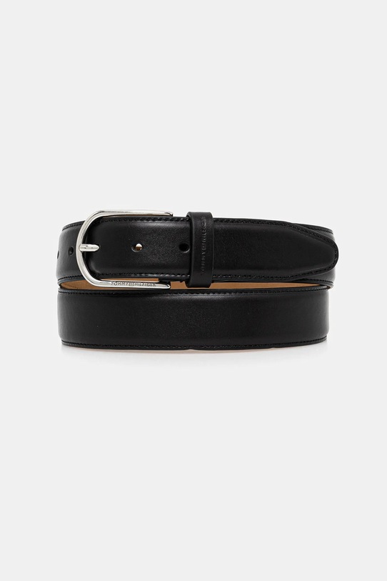 Tommy Hilfiger pasek imitacja skóry licowej czarny AM0AM13761