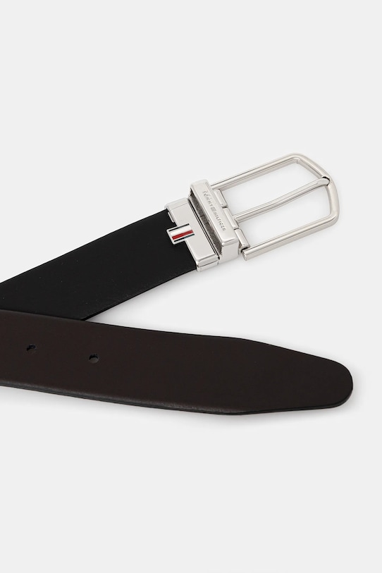 Oboustranný kožený pásek Tommy Hilfiger AM0AM13762 černá AW25