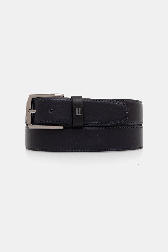 Tommy Hilfiger pasek skórzany granatowy AM0AM13767