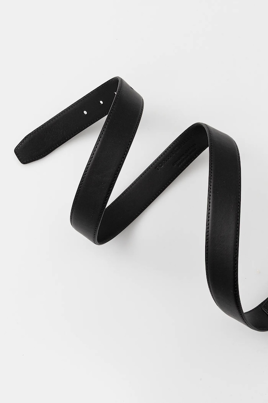 Accesorii Tommy Hilfiger curea de piele AM0AM13767 negru