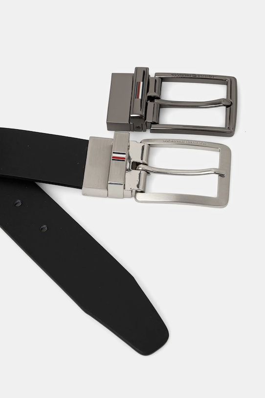 Tommy Hilfiger curea de piele cu doua fete AM0AM13831 negru NC25
