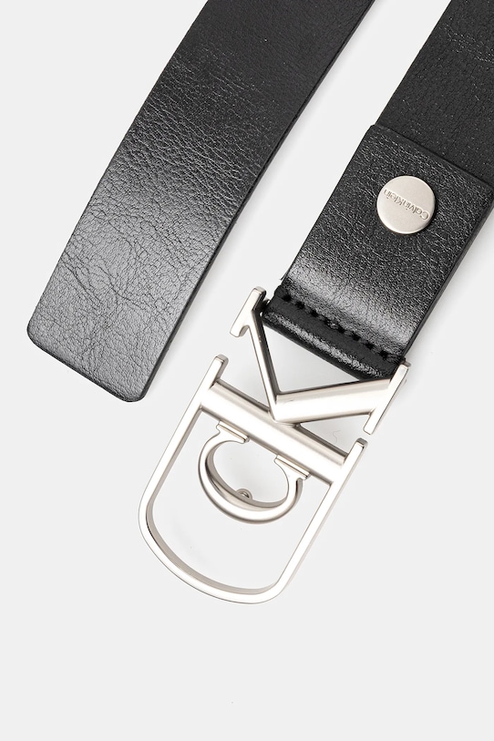 Δερμάτινη ζώνη Calvin Klein LV04D7020G μαύρο AW25