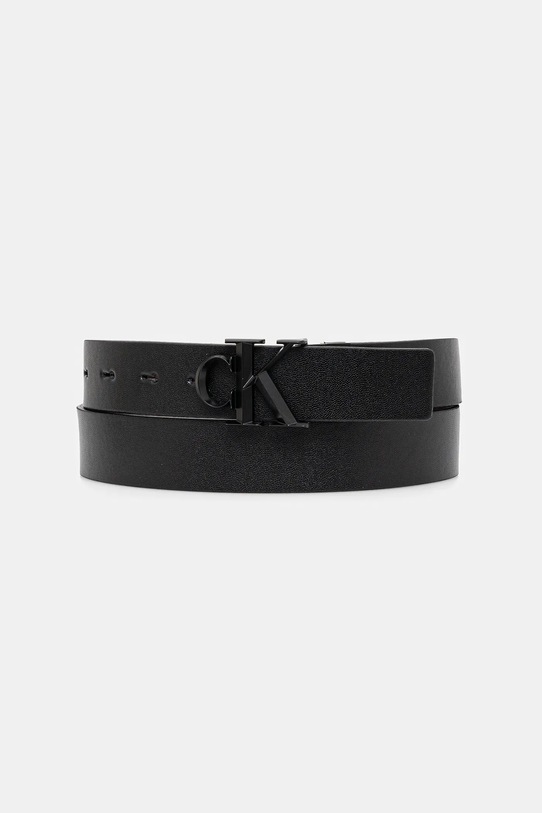 Calvin Klein pasek dwustronny imitacja skóry licowej czarny LV04D7021G