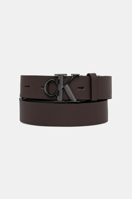 Δερμάτινη ζώνη Calvin Klein Συσκευασία Δώρου καφέ LV04D7022G