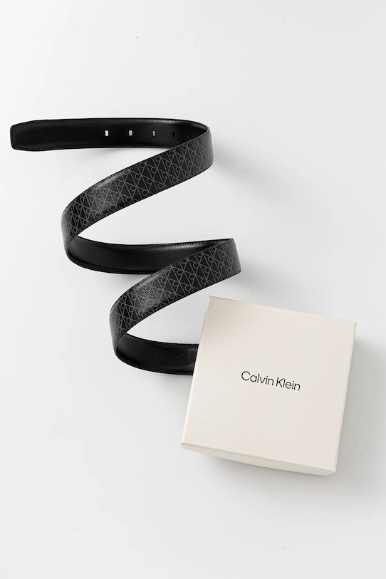 Akcesoria Calvin Klein pasek dwustronny LV04D7027G czarny