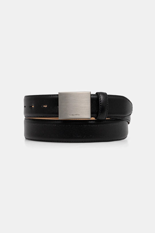 Calvin Klein pasek imitacja skóry licowej czarny LV04D7030G