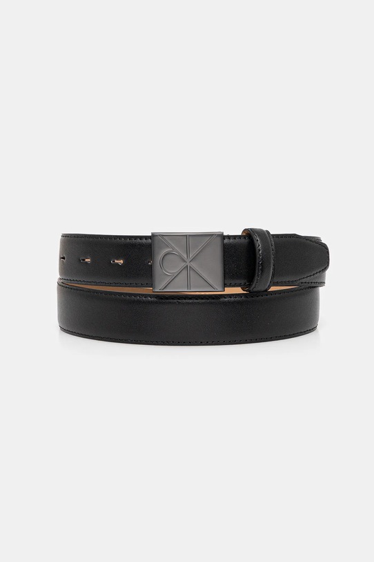 Calvin Klein pasek imitacja skóry licowej czarny LV04D7046G