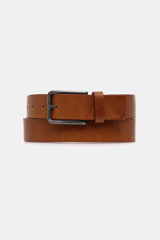 Calvin Klein pasek skórzany brązowy LV04D7047G