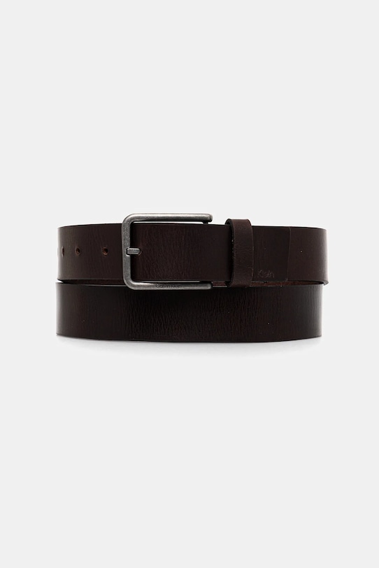 Calvin Klein pasek skórzany brązowy LV04D7047G