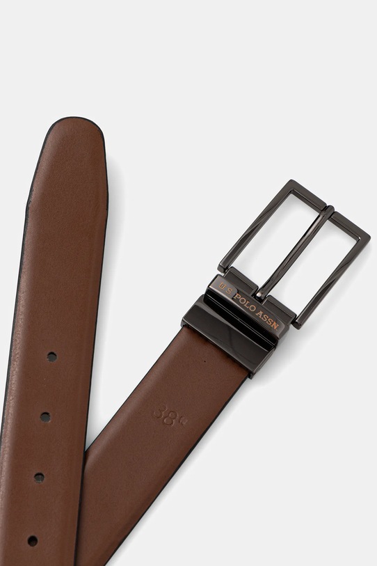 U.S. Polo Assn. portfel i pasek skórzany Lawrence WIU6L2681MHA