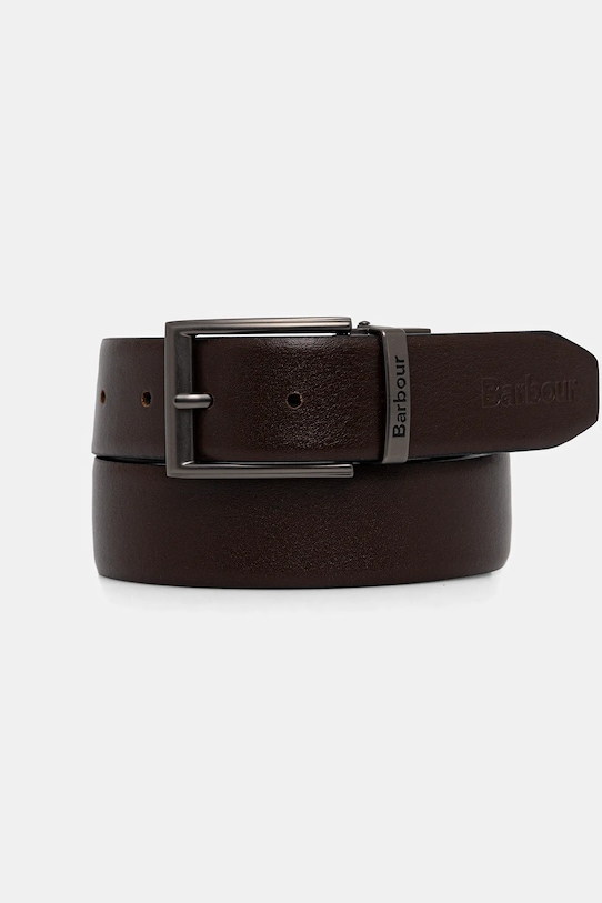 Двухсторонний кожаный ремень Barbour чёрный MAC0481