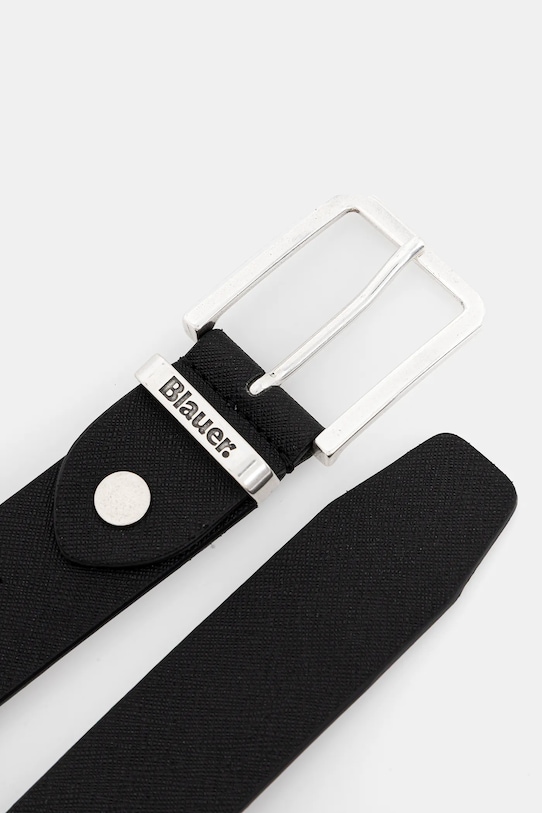 Blauer pasek skórzany SAFF01 czarny AW25