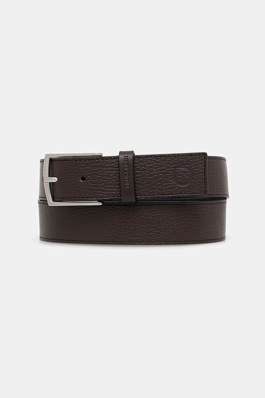 Δερμάτινη ζώνη Trussardi καφέ B349B000012N