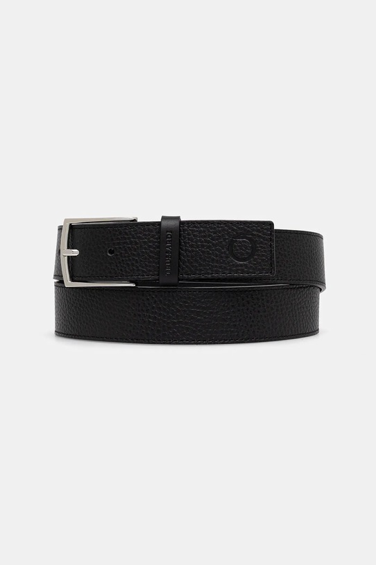 Δερμάτινη ζώνη Trussardi μαύρο B349B000012N