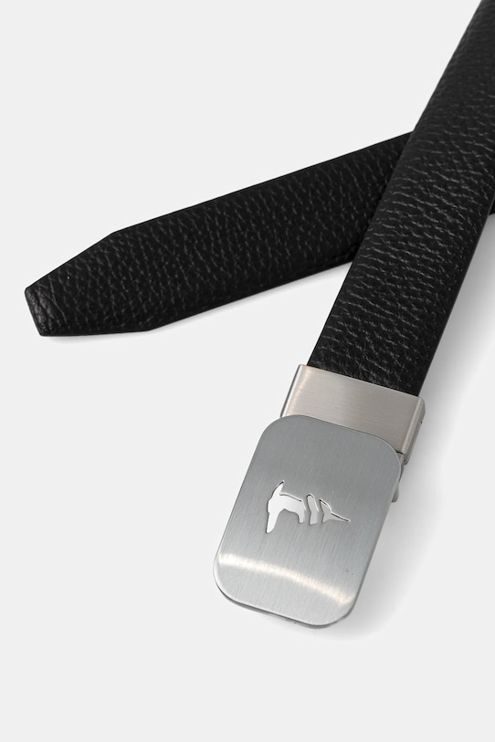 Kožený opasok Trussardi B346B000010N čierna AW25