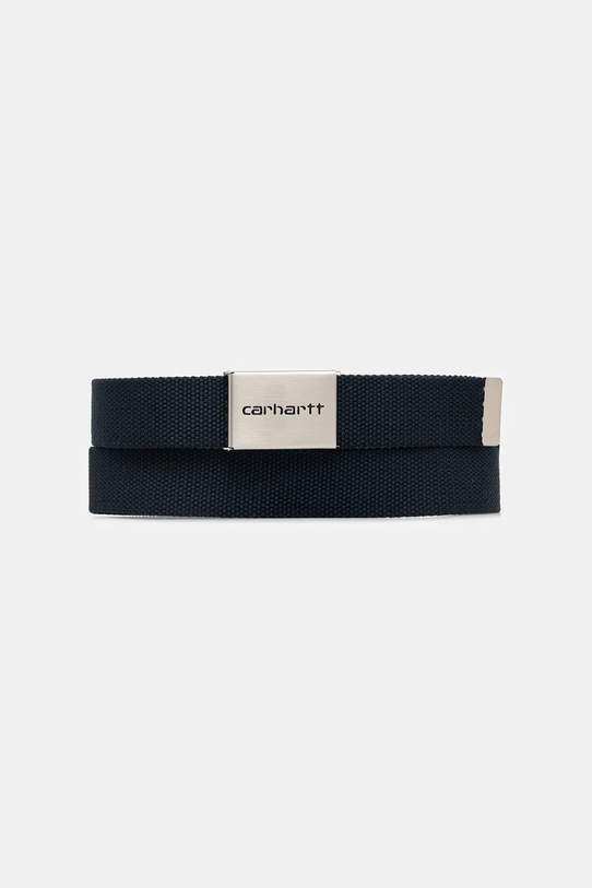Carhartt WIP pasek Clip Belt Chrome granatowy I019176.J0XX