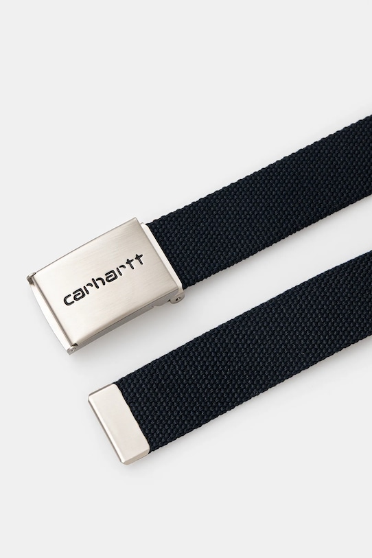 Carhartt WIP cintura Clip Belt Chrome I019176.J0XX blu navy AW25