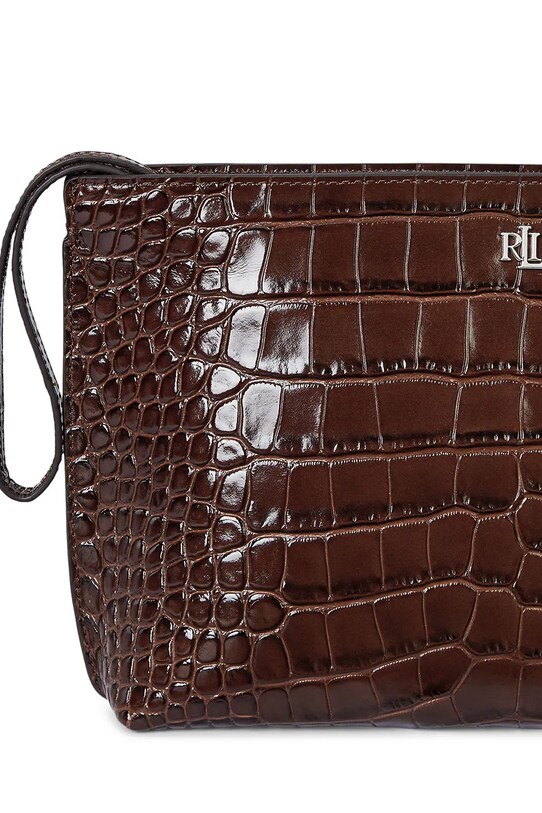 Lauren Ralph Lauren geantă piele maro 432969466