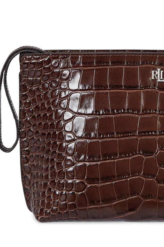 Kožené psaníčko Lauren Ralph Lauren hnědá 432969466