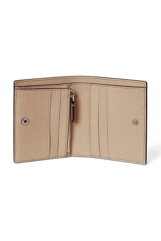 Akcesoria Lauren Ralph Lauren portfel skórzany 432974514 beżowy