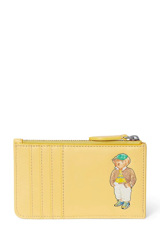 Polo Ralph Lauren portafoglio in pelle pelle fiore giallo 427973075