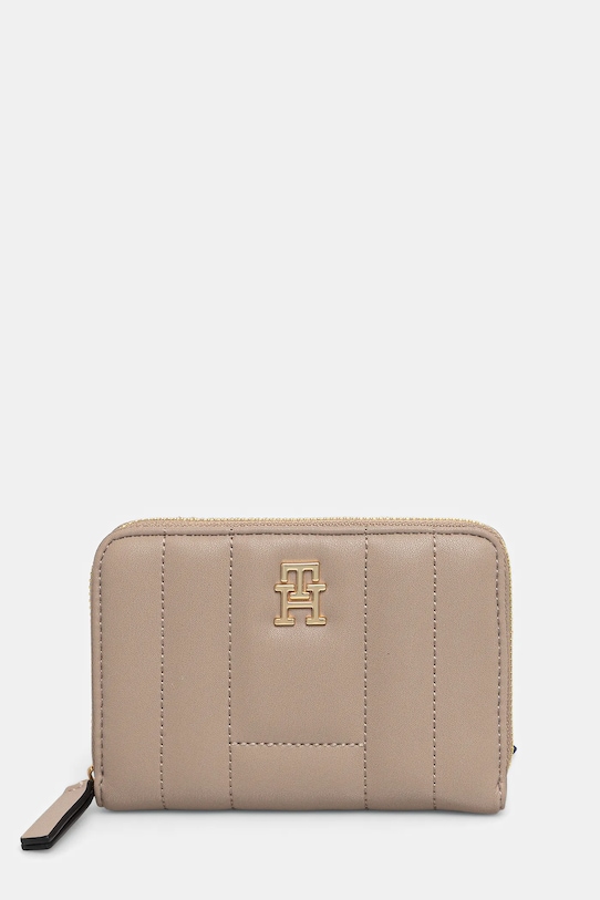 Peňaženka Tommy Hilfiger imitácia kože béžová AW0AW17476
