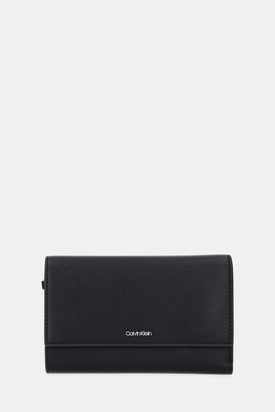 Calvin Klein pénztárca sima fekete LV04F1031G