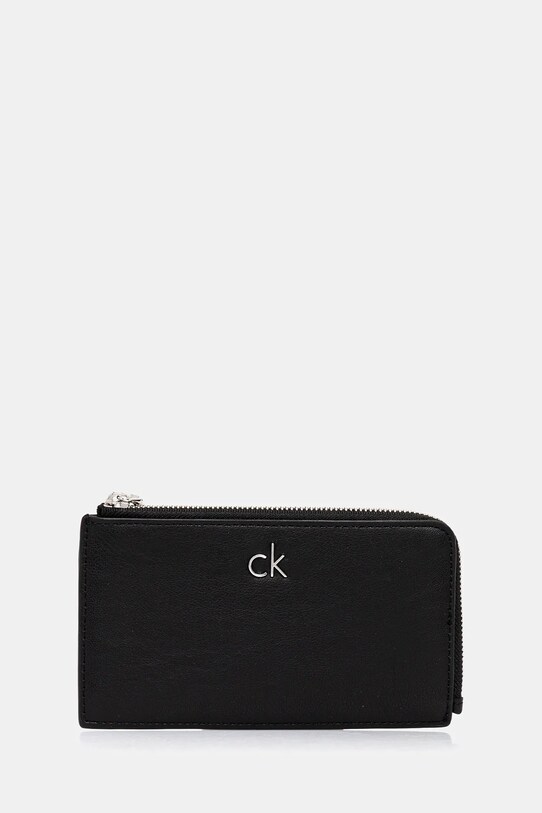 Calvin Klein portfel imitacja skóry licowej czarny LV04F1032G