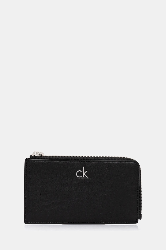 Calvin Klein portafoglio semplice nero LV04F1032G