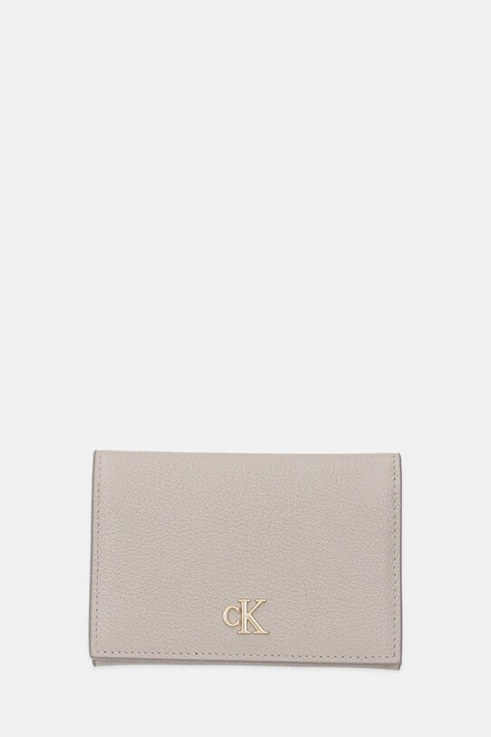 Θήκη για κάρτες Calvin Klein θήκη για κάρτες μπεζ LV04F1063G