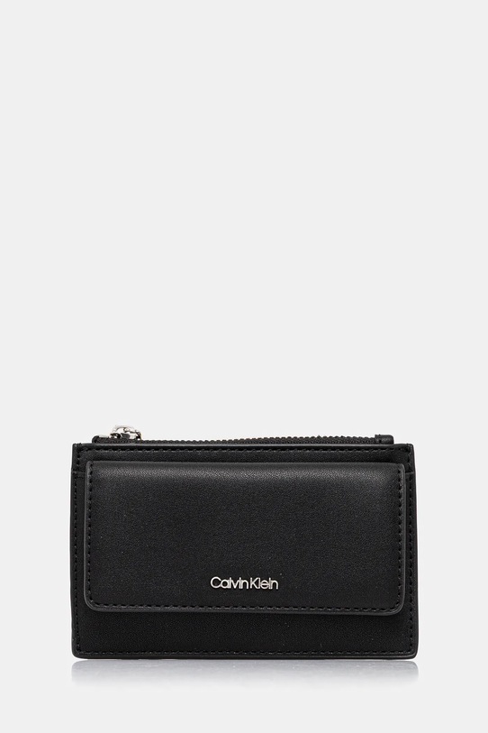 Calvin Klein portfel imitacja skóry licowej czarny LV04F1028G