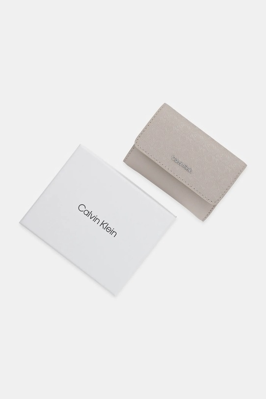 Calvin Klein portfel LV04F1038G beżowy